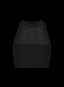 PB Labyrinth Knit Top-Balmain Flash Sale