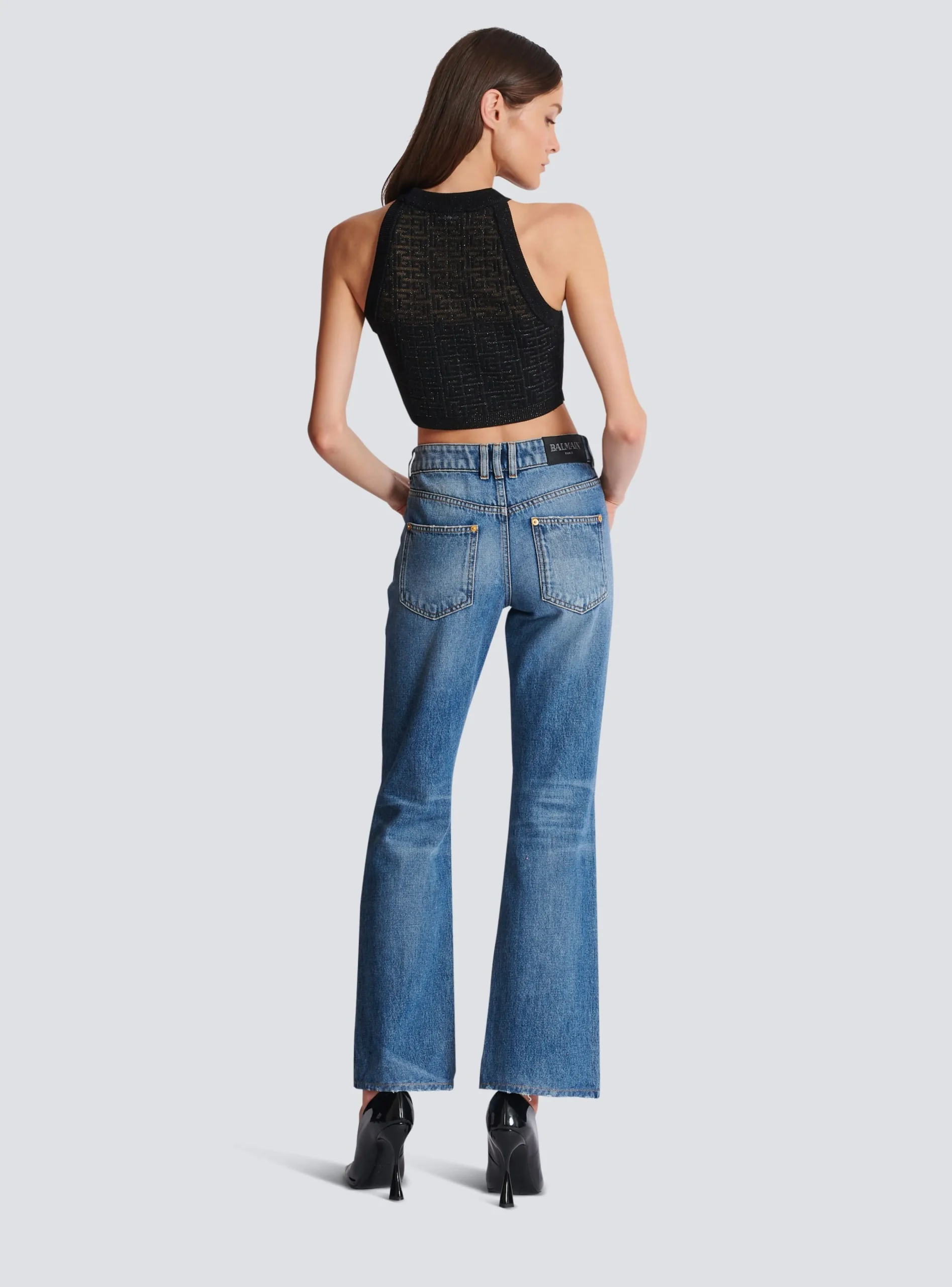 PB Labyrinth Knit Top-Balmain Flash Sale