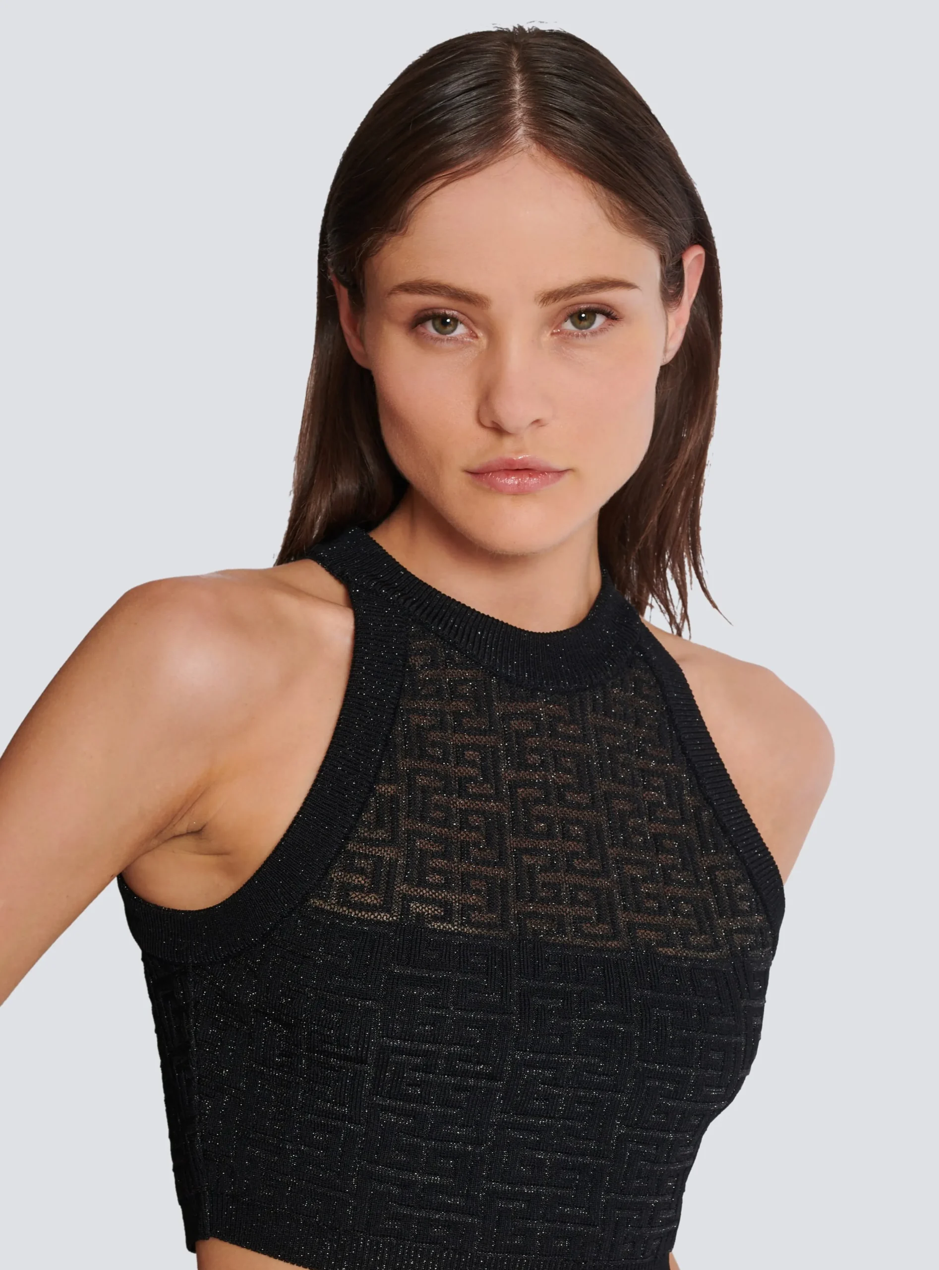 PB Labyrinth Knit Top-Balmain Flash Sale
