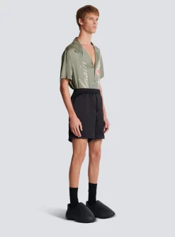 PB Signature Satin Shorts-Balmain Hot
