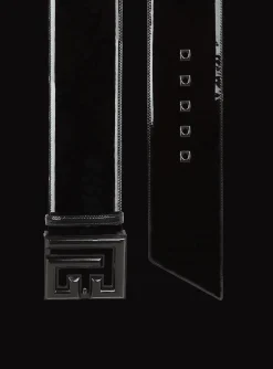 P-Belt In Patent Leather-Balmain Shop