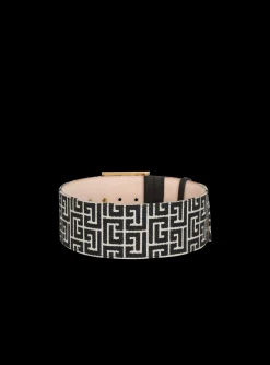 P-Belt Monogram Jacquard Belt-Balmain Store