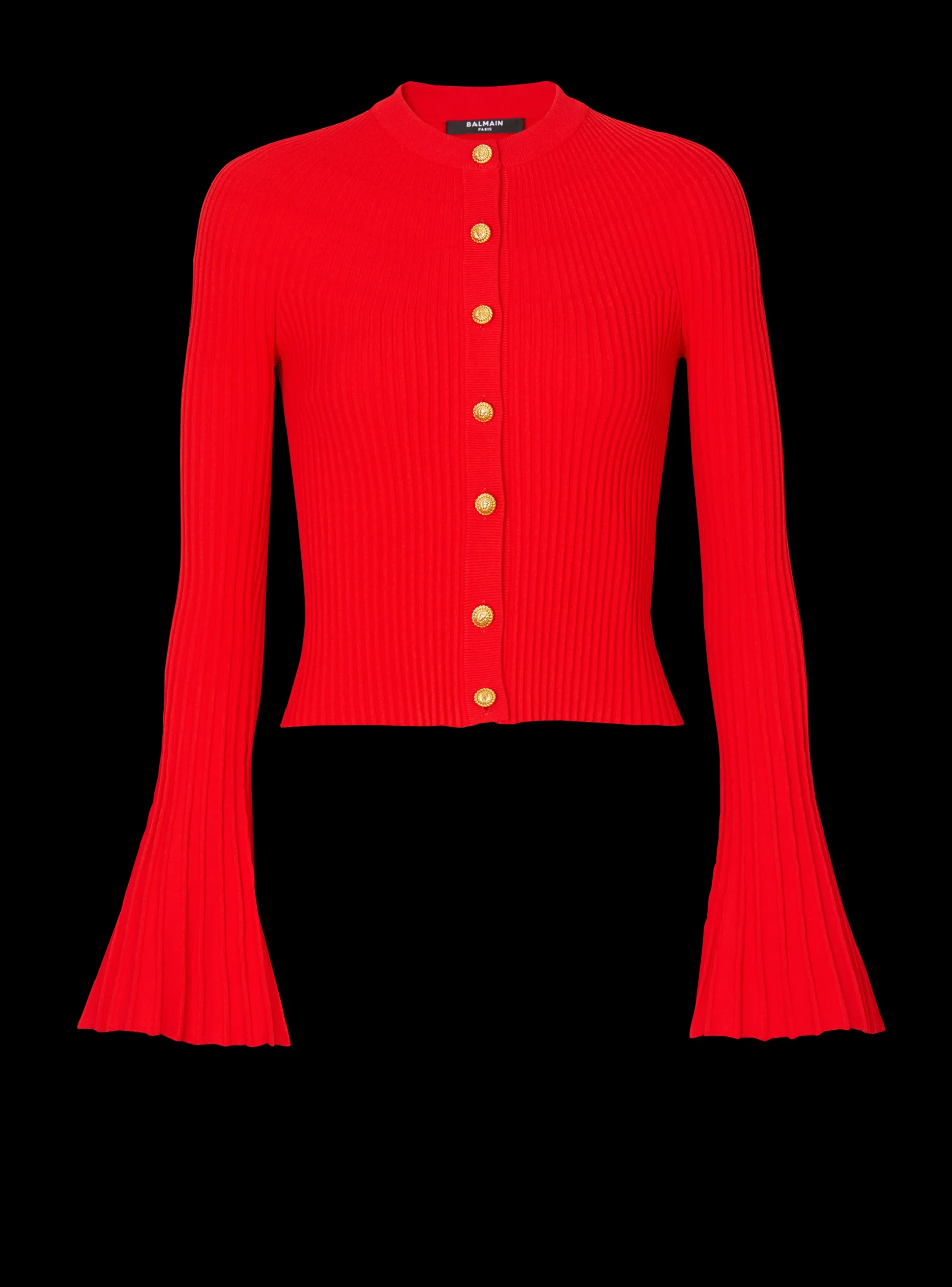 Pleated Knit Cardigan-Balmain Fashion