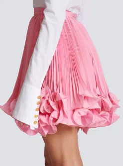 Pleated Skirt With Ruffles-Balmain New