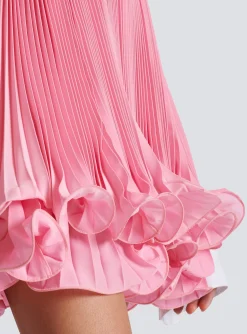 Pleated Skirt With Ruffles-Balmain New