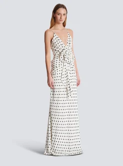 Polka Dots Printed Maxi Dress-Balmain Best