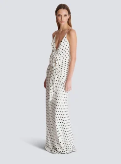 Polka Dots Printed Maxi Dress-Balmain Best