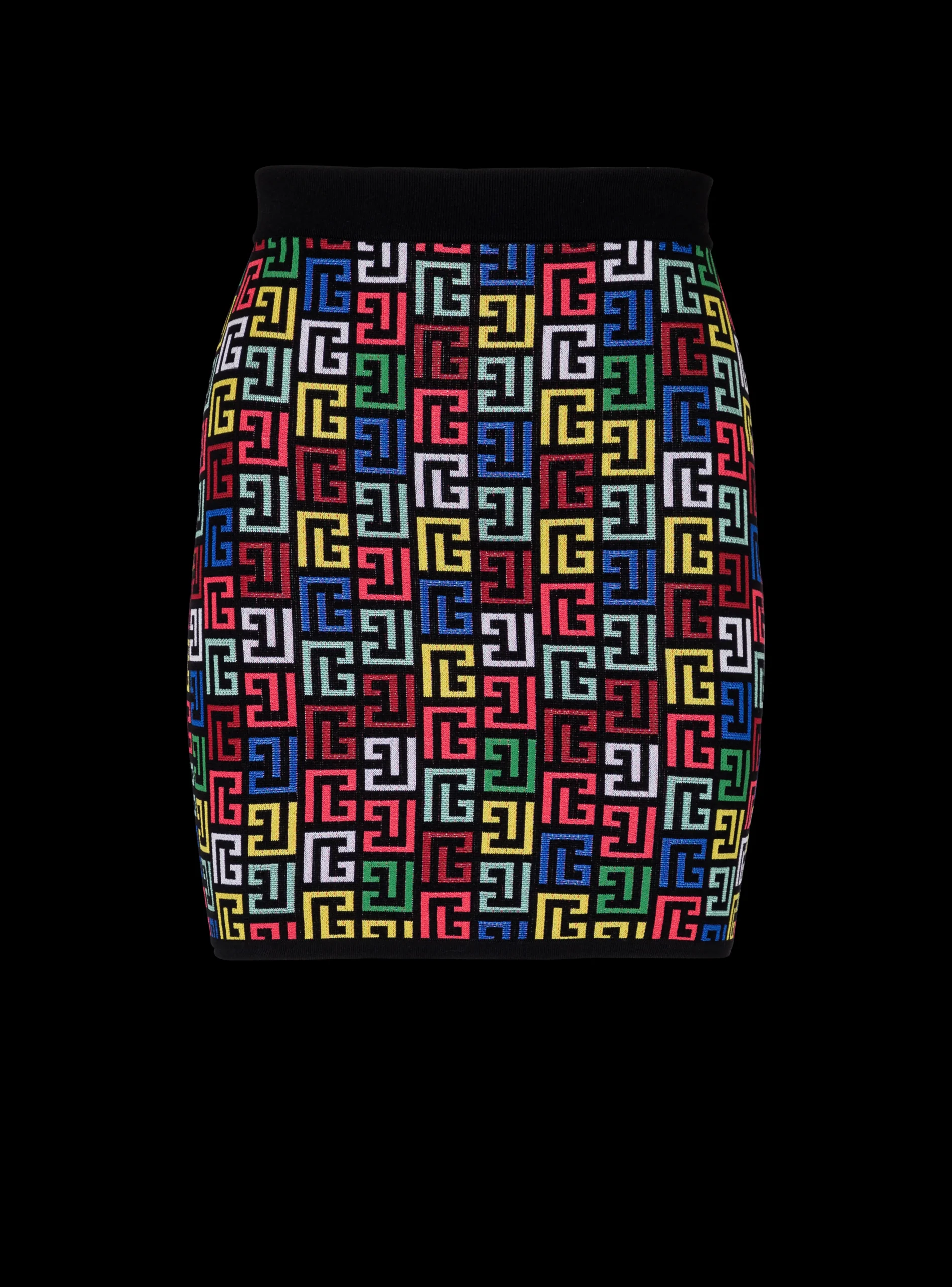 Pop Monogram Knit Skirt-Balmain Flash Sale