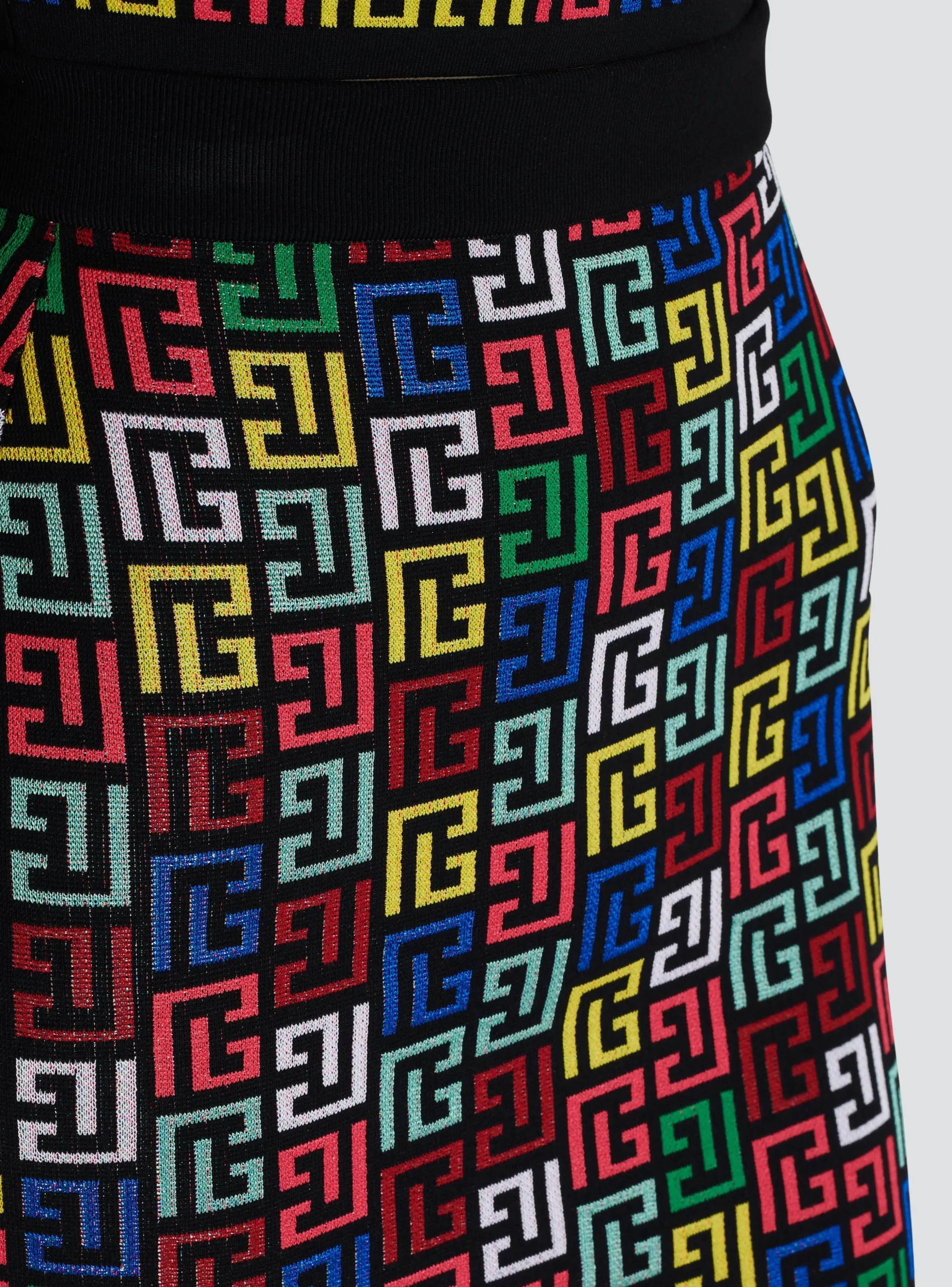 Pop Monogram Knit Skirt-Balmain Flash Sale