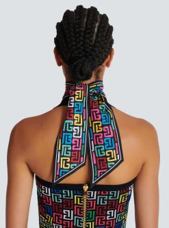 Pop Monogram Printed Bandana-Balmain Sale