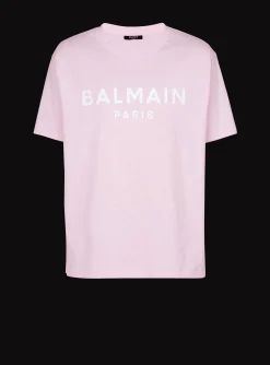 Printed Paris Short-sleeved T-shirt-Balmain Online