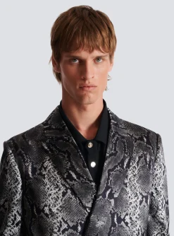 Printed Silk Blazer-Balmain Online