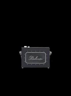 Radio Rubber-effect Leather Bag-Balmain Flash Sale