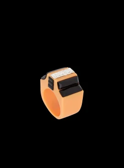 Resin And Rhinestone Ring-Balmain Store