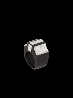 Resin And Rhinestone Ring-Balmain Sale
