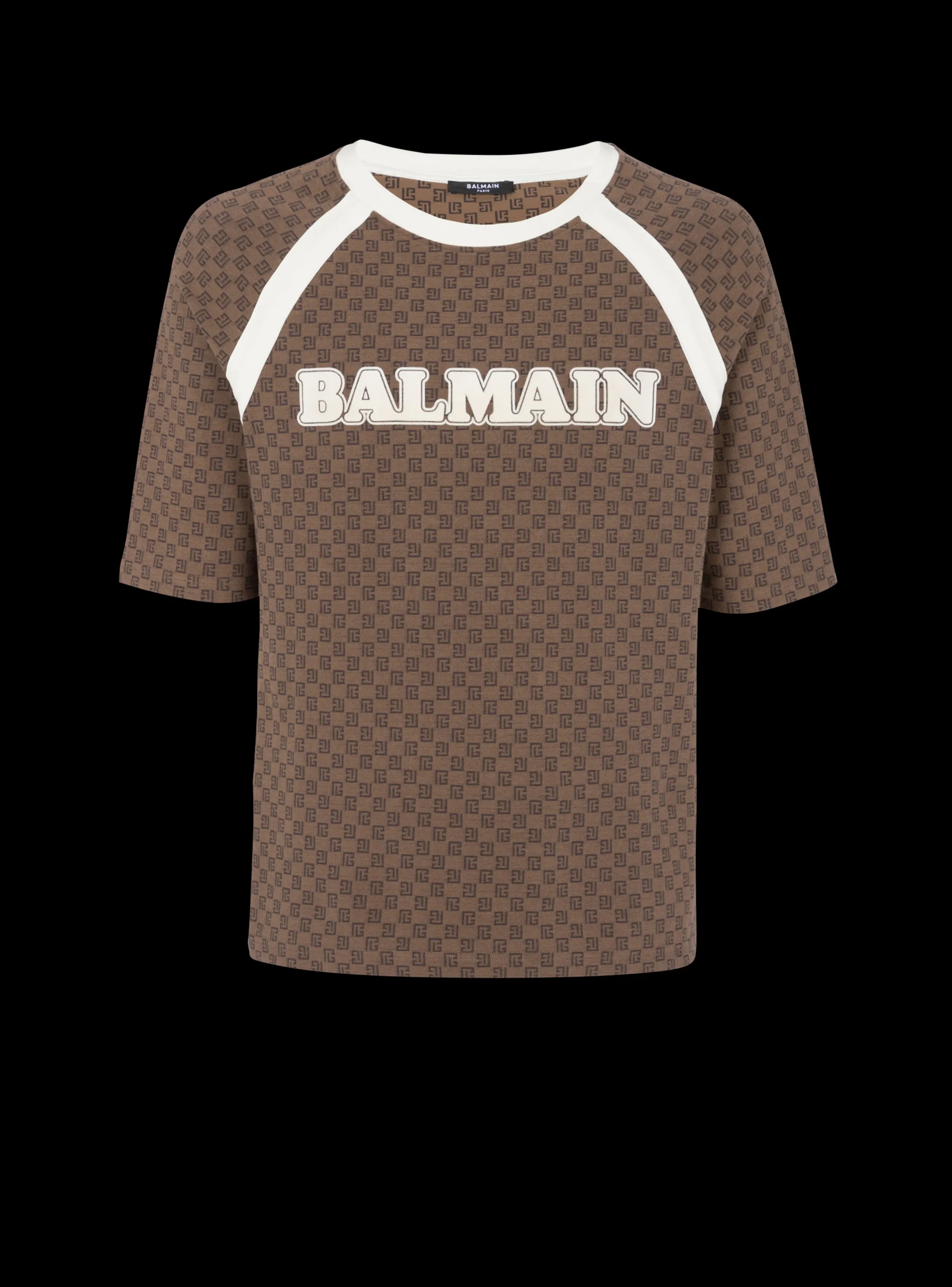 Retro Mini Monogram T-shirt-Balmain Cheap