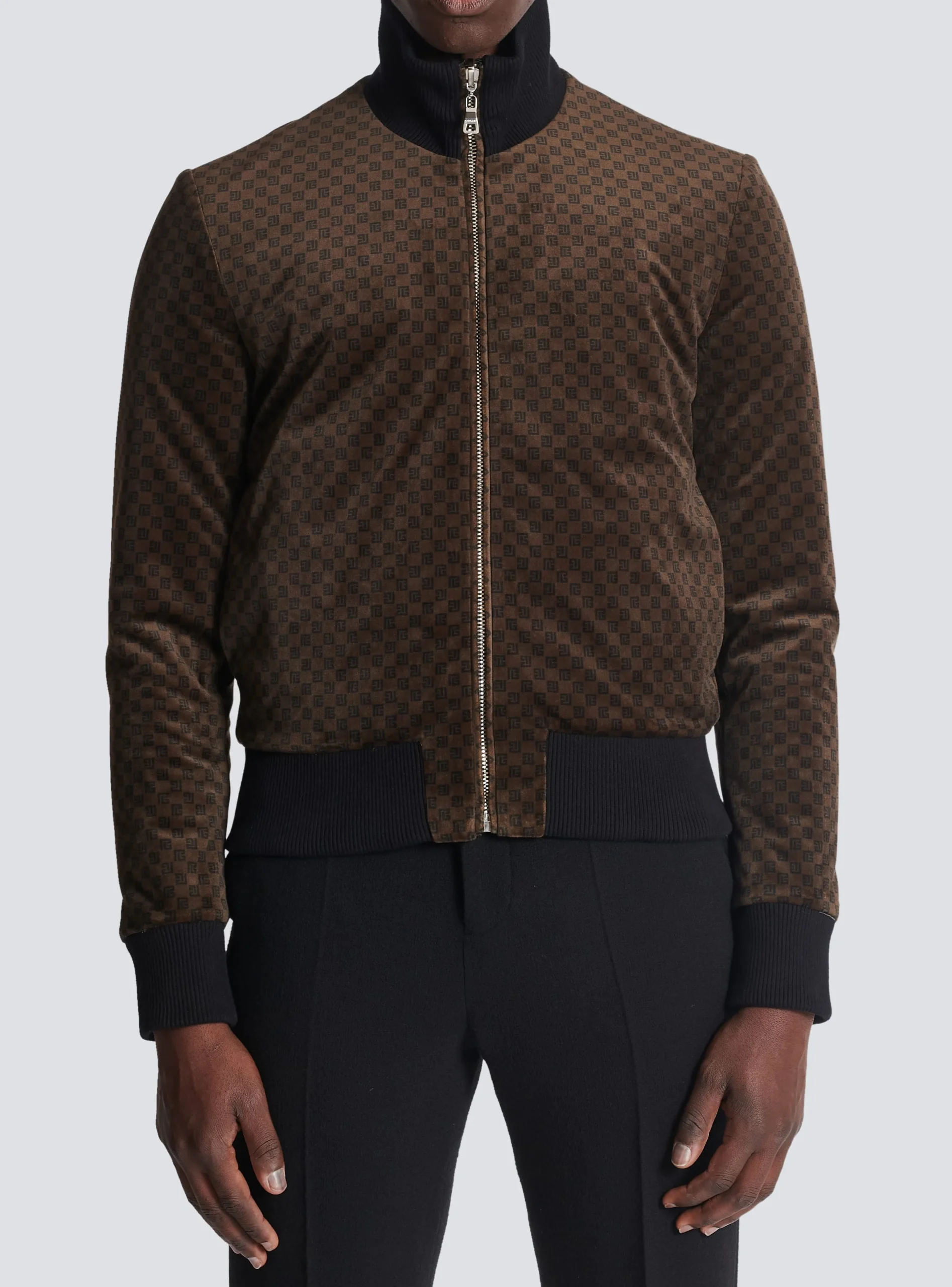 Reversible Mini Monogrammed Bomber-Balmain Cheap