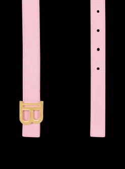 Reversible Smooth Calfskin Leather Skinny B-Belt-Balmain Cheap