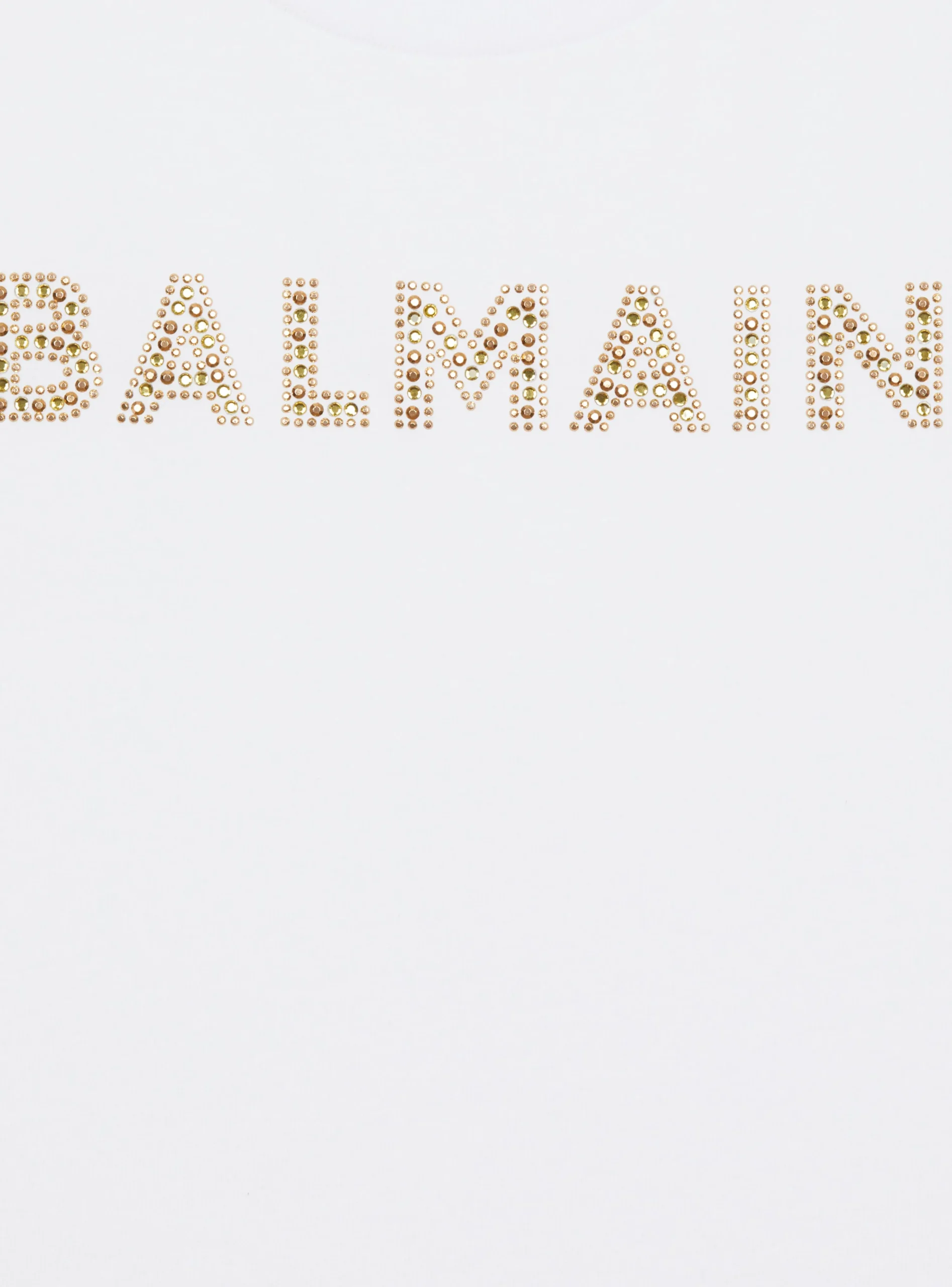 Rhinestoned T-Shirt-Balmain Hot