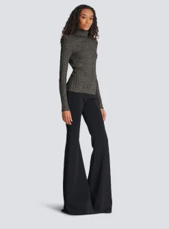 Ribbed Lurex Knit Jumper-Balmain New