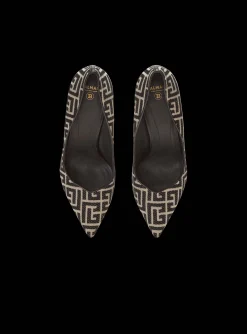 Ruby Stilettos With Jacquard Monogram-Balmain Shop