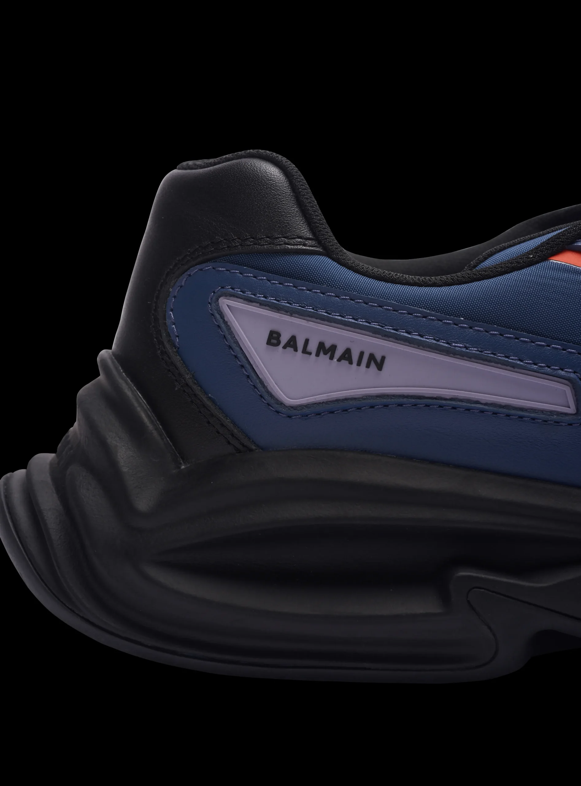 Run-Row Leather And Nylon Trainers-Balmain Cheap
