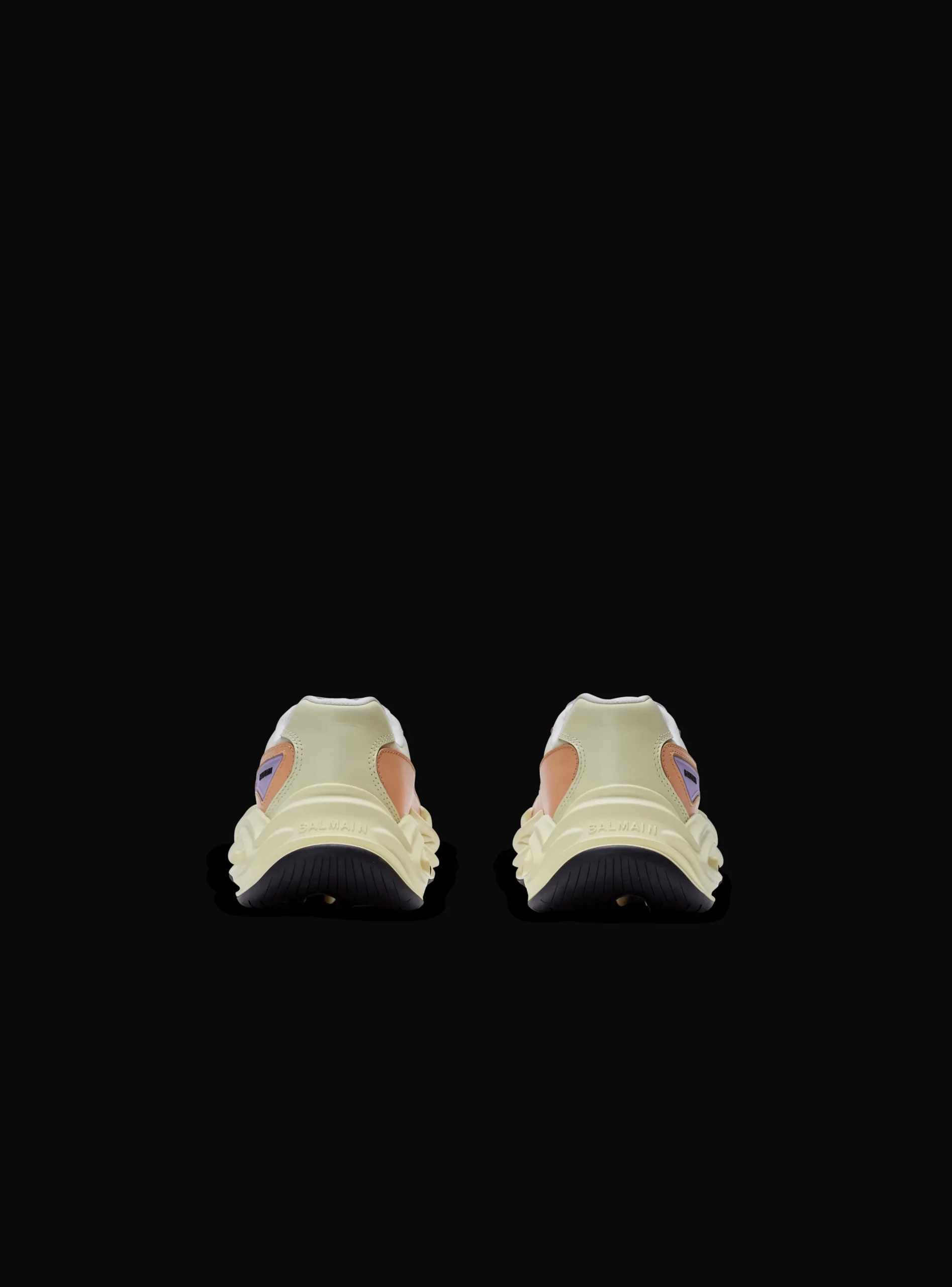 Run-Row Leather And Nylon Trainers-Balmain Store