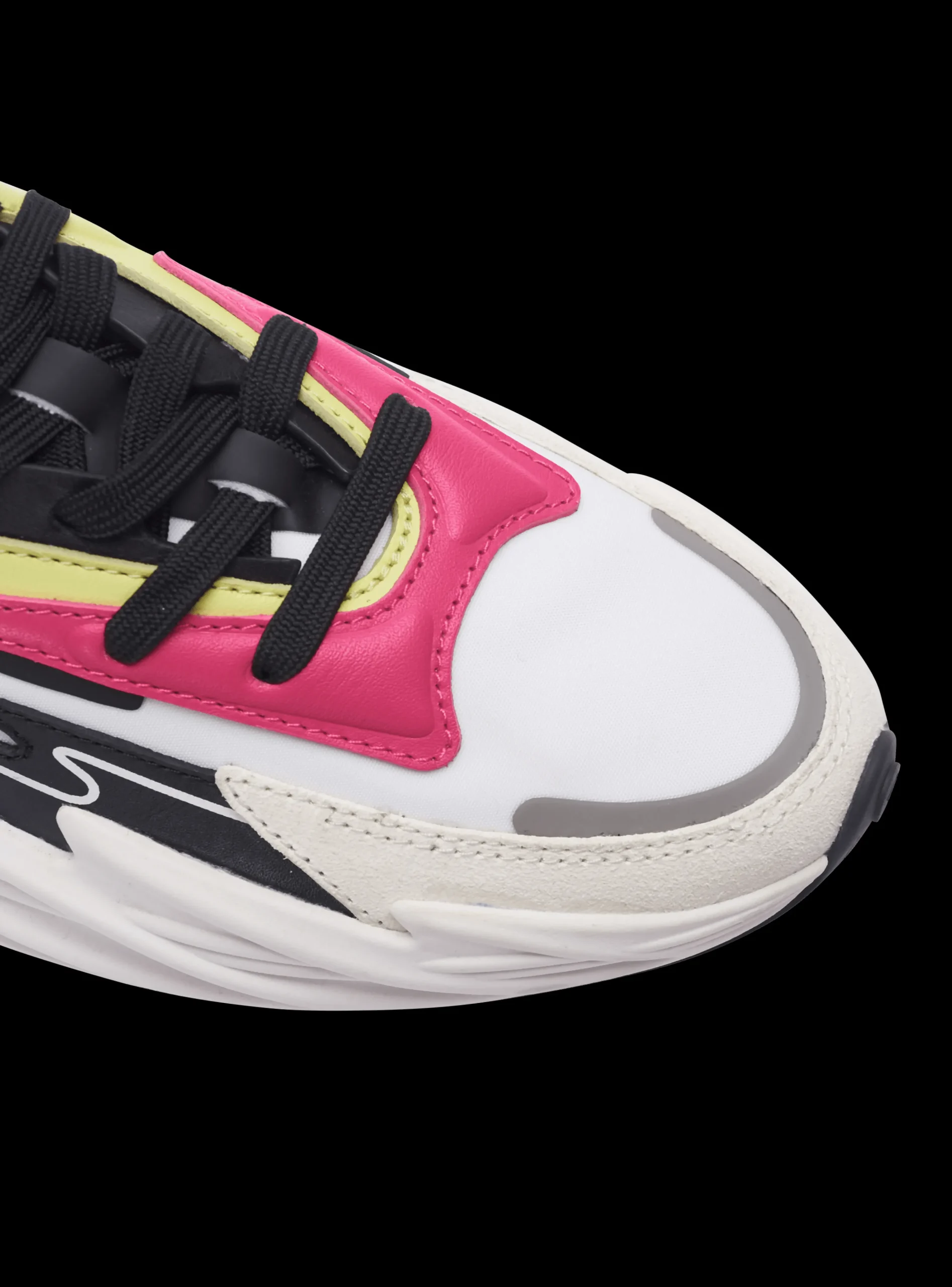Run-Row Leather And Nylon Trainers-Balmain Cheap