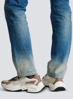 Run-Row Leather And Nylon Trainers-Balmain Online