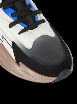 Run-Row Leather Trainers-Balmain Flash Sale