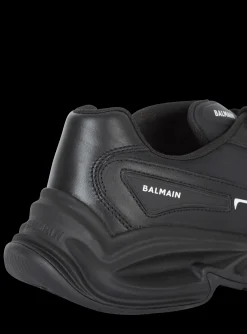 Run-Row Leather Trainers-Balmain New