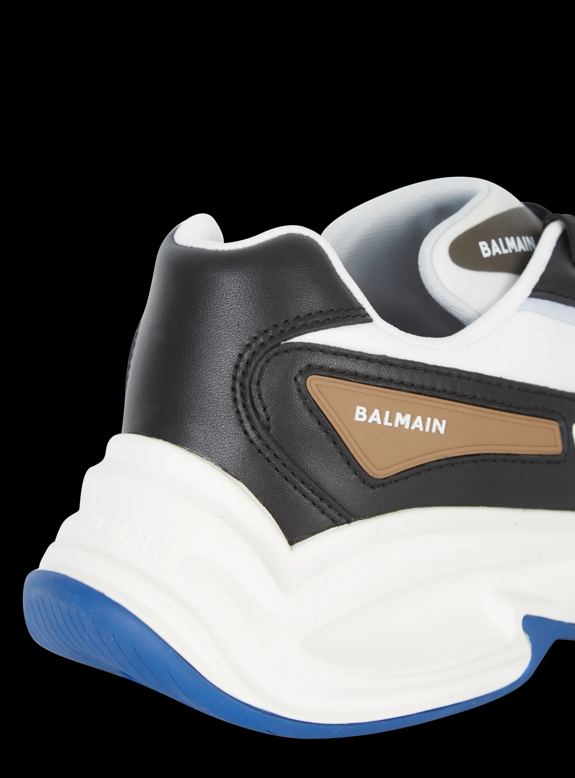 Run-Row Leather Trainers-Balmain Shop