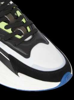 Run-Row Leather Trainers-Balmain Shop