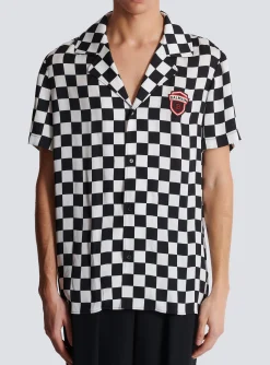 Satin Racing Pyjama Shirt-Balmain Flash Sale