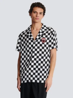Satin Racing Pyjama Shirt-Balmain Flash Sale
