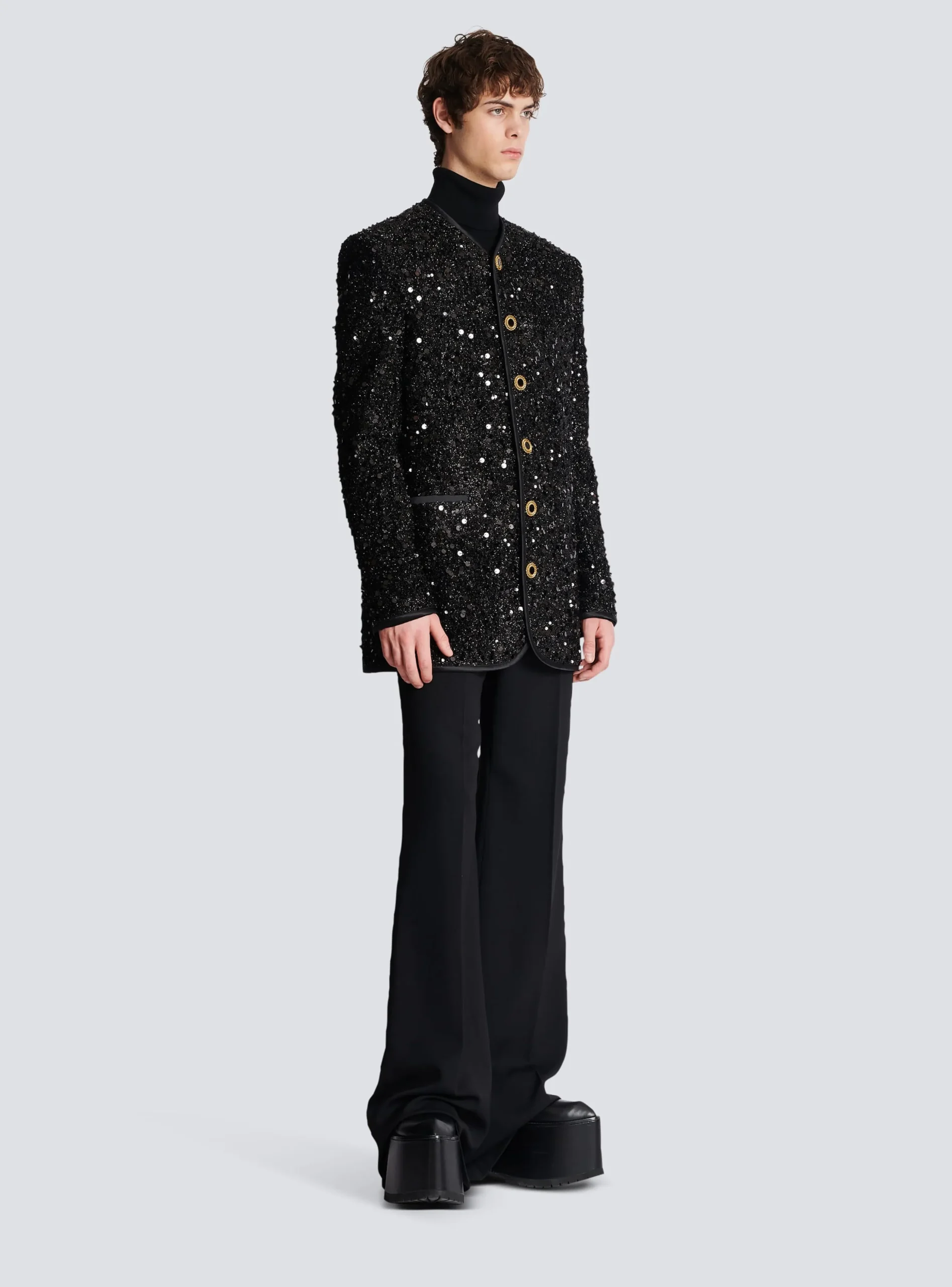 Sequinned Lurex Jacket-Balmain New