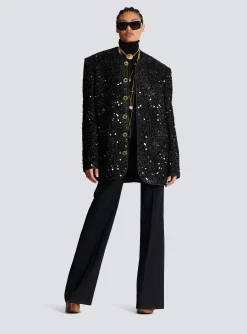 Sequinned Lurex Jacket-Balmain New