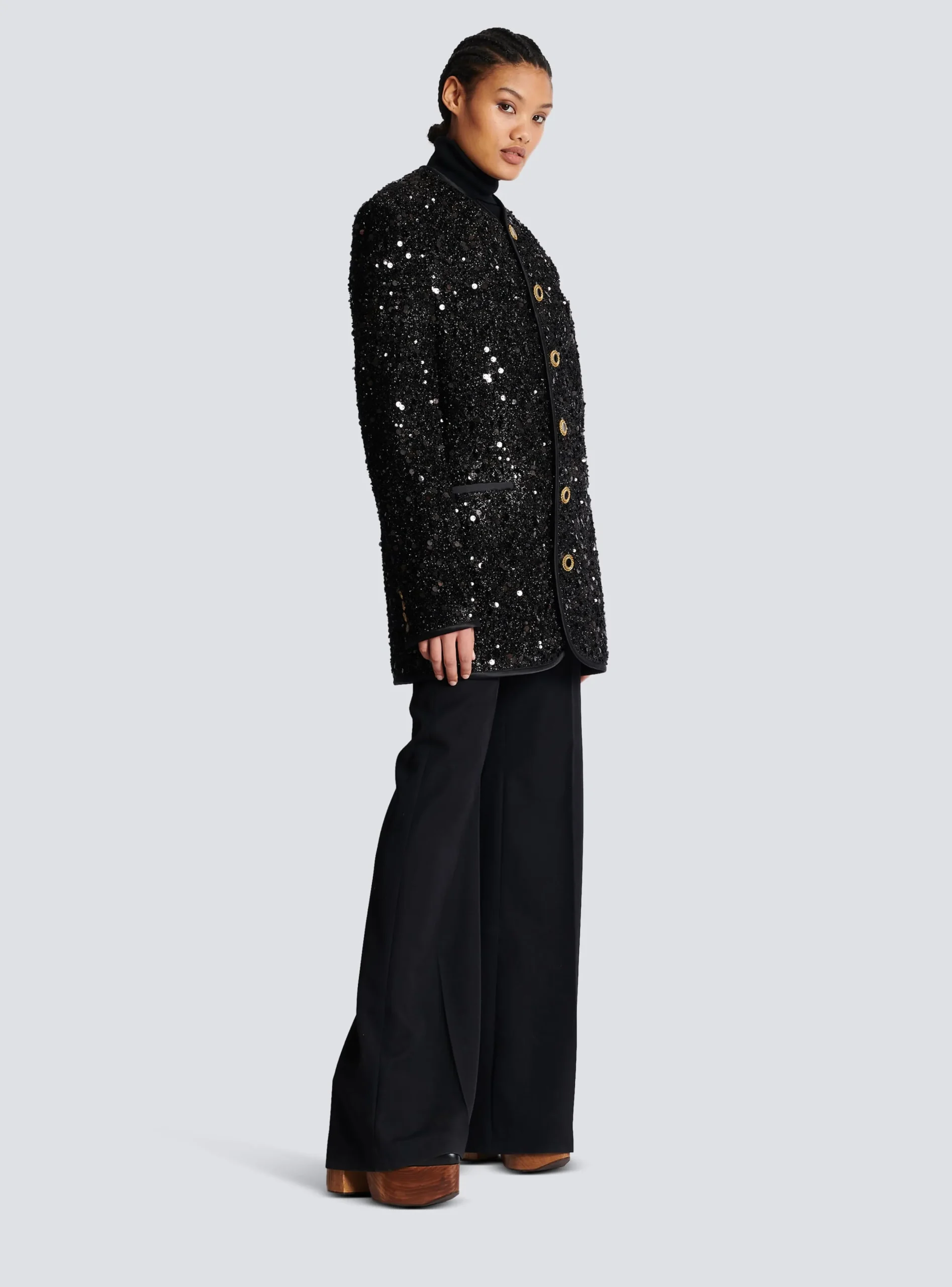 Sequinned Lurex Jacket-Balmain New
