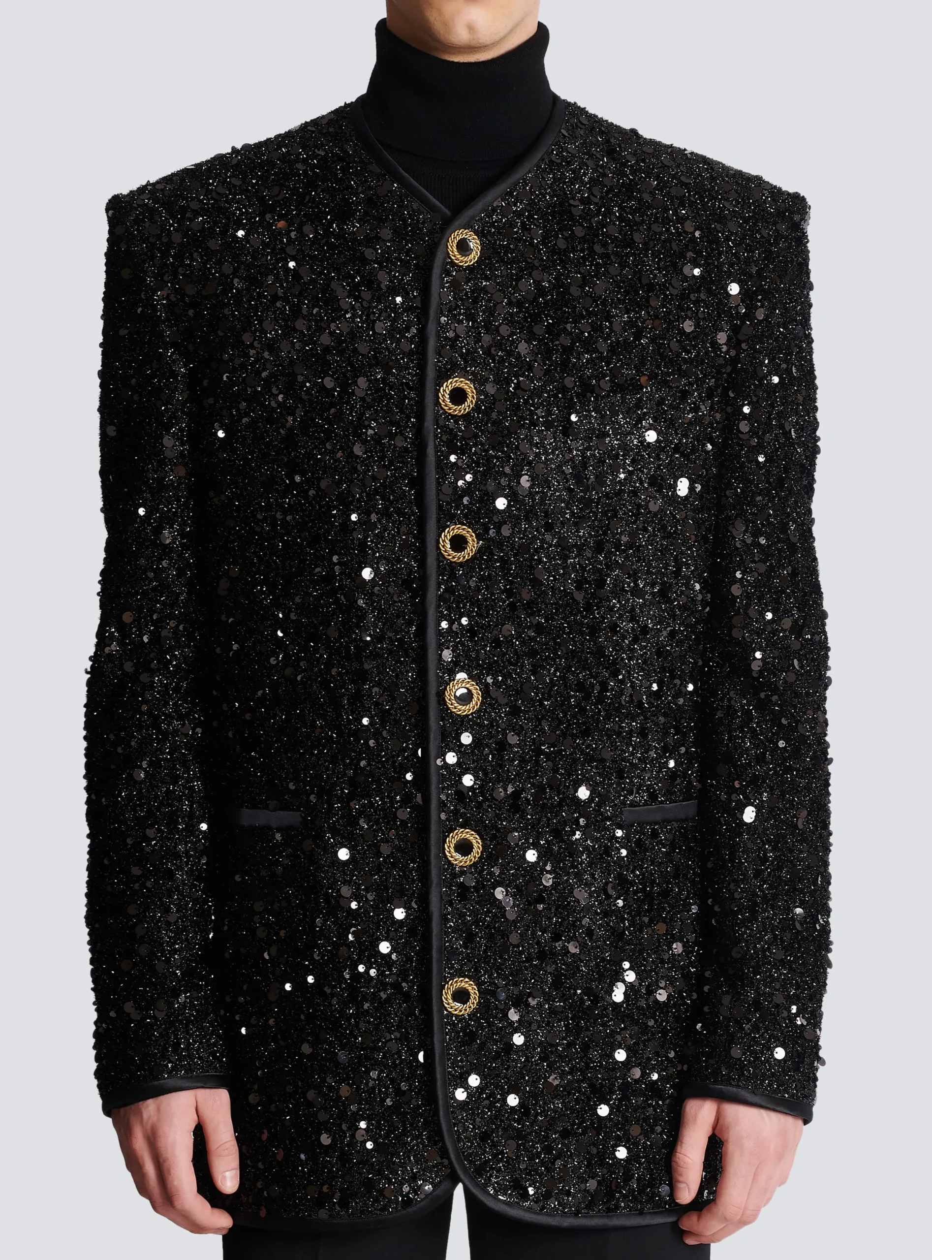 Sequinned Lurex Jacket-Balmain New