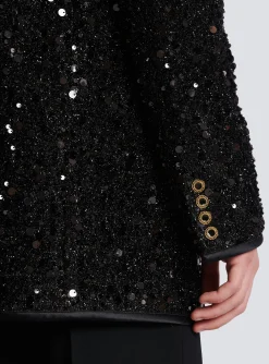 Sequinned Lurex Jacket-Balmain New