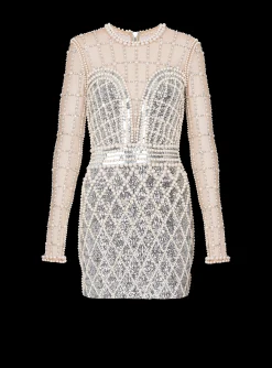 Short Beaded Dress-Balmain Best Sale