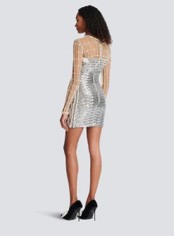 Short Beaded Dress-Balmain Best Sale