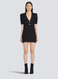 Short Eco-designed Knit Dress-Balmain Cheap