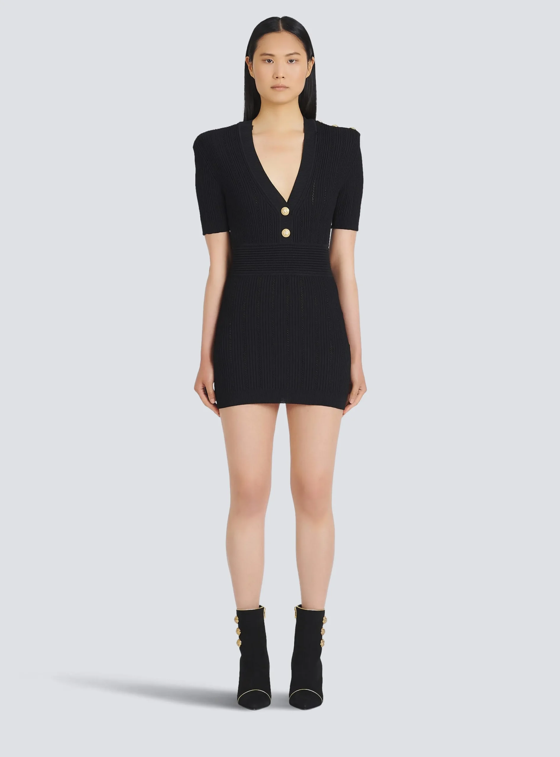 Short Eco-designed Knit Dress-Balmain Cheap