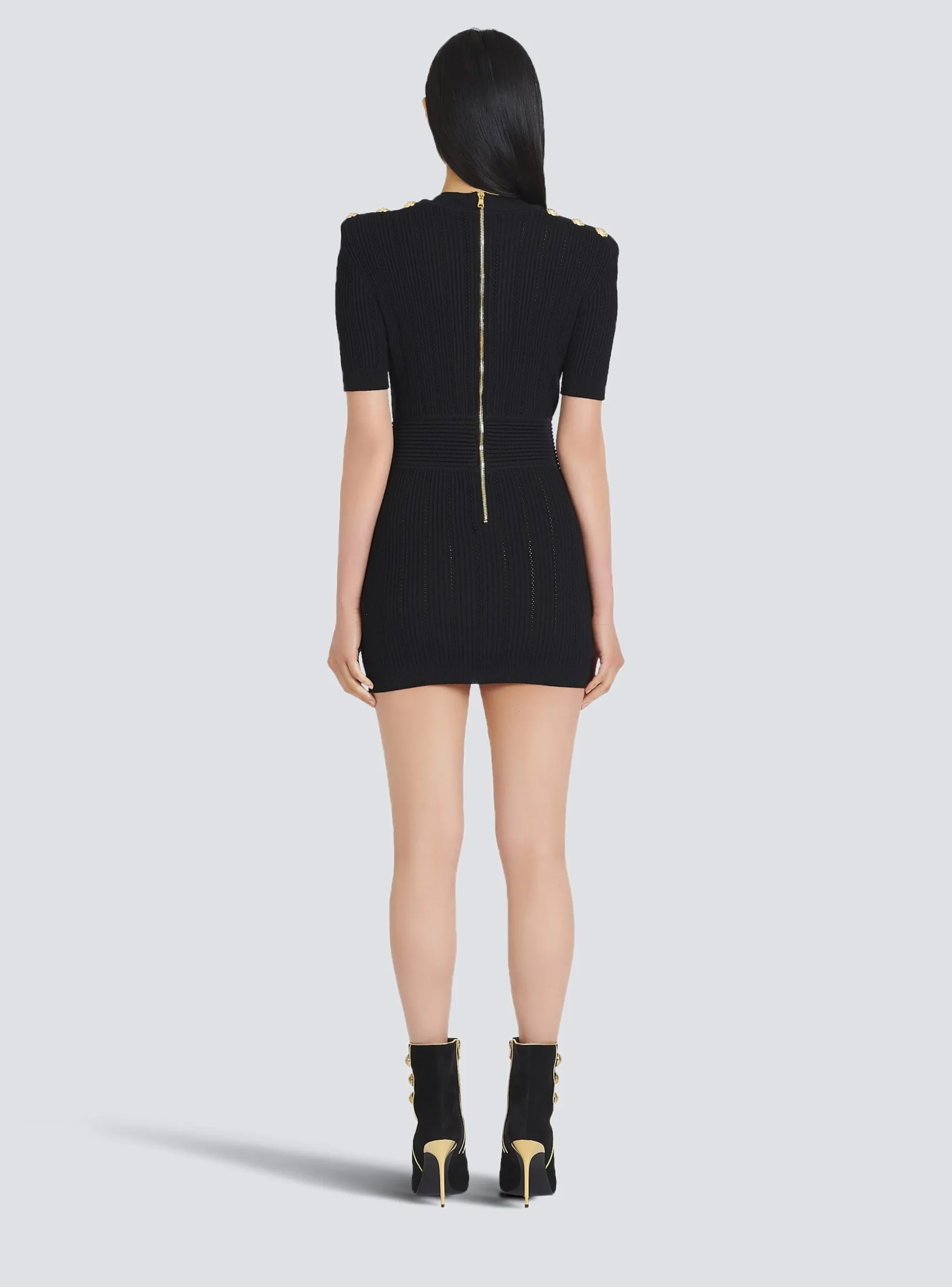 Short Eco-designed Knit Dress-Balmain Cheap