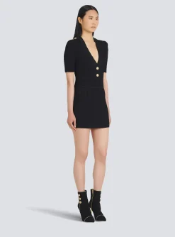 Short Eco-designed Knit Dress-Balmain Cheap