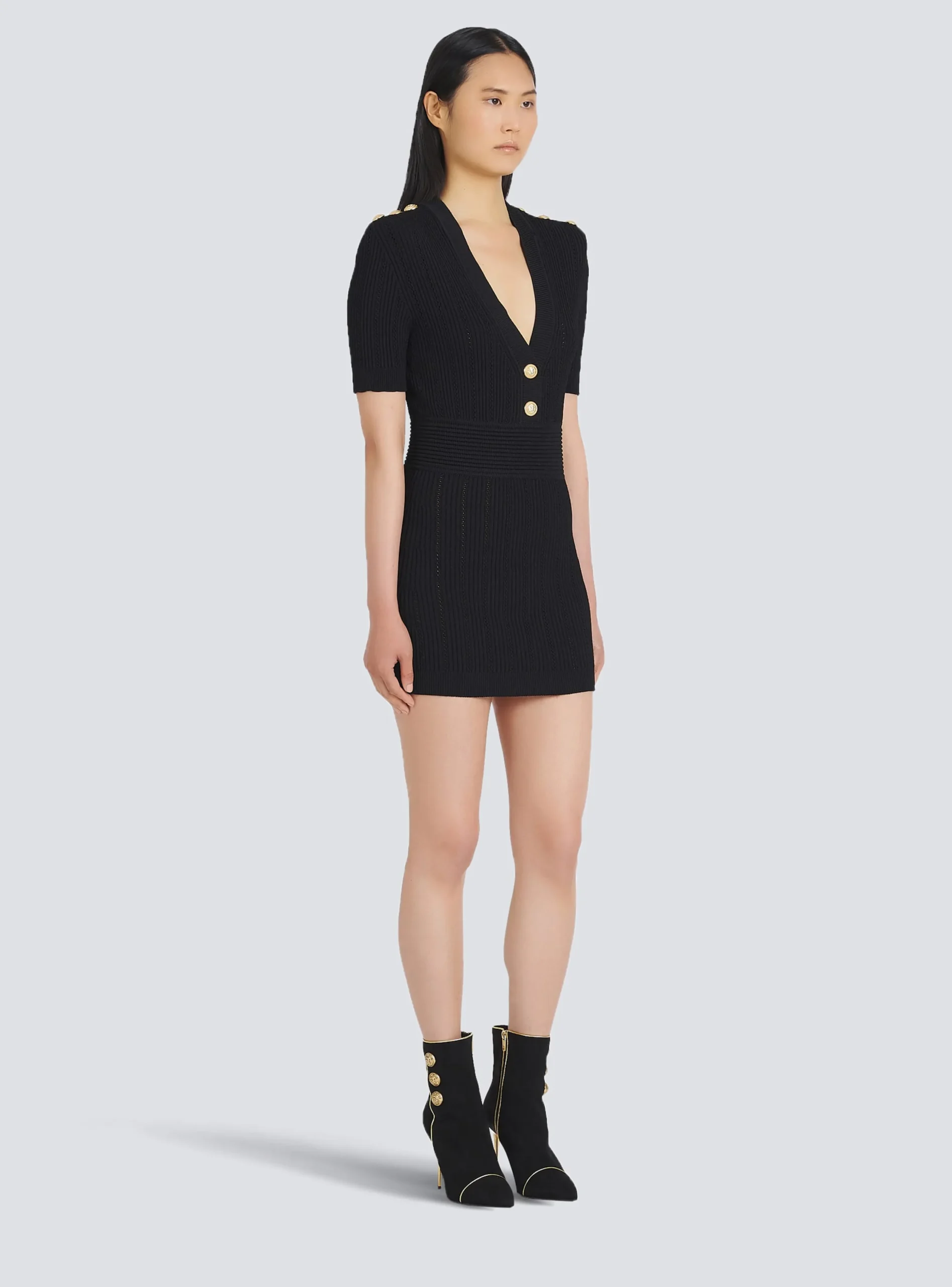 Short Eco-designed Knit Dress-Balmain Cheap