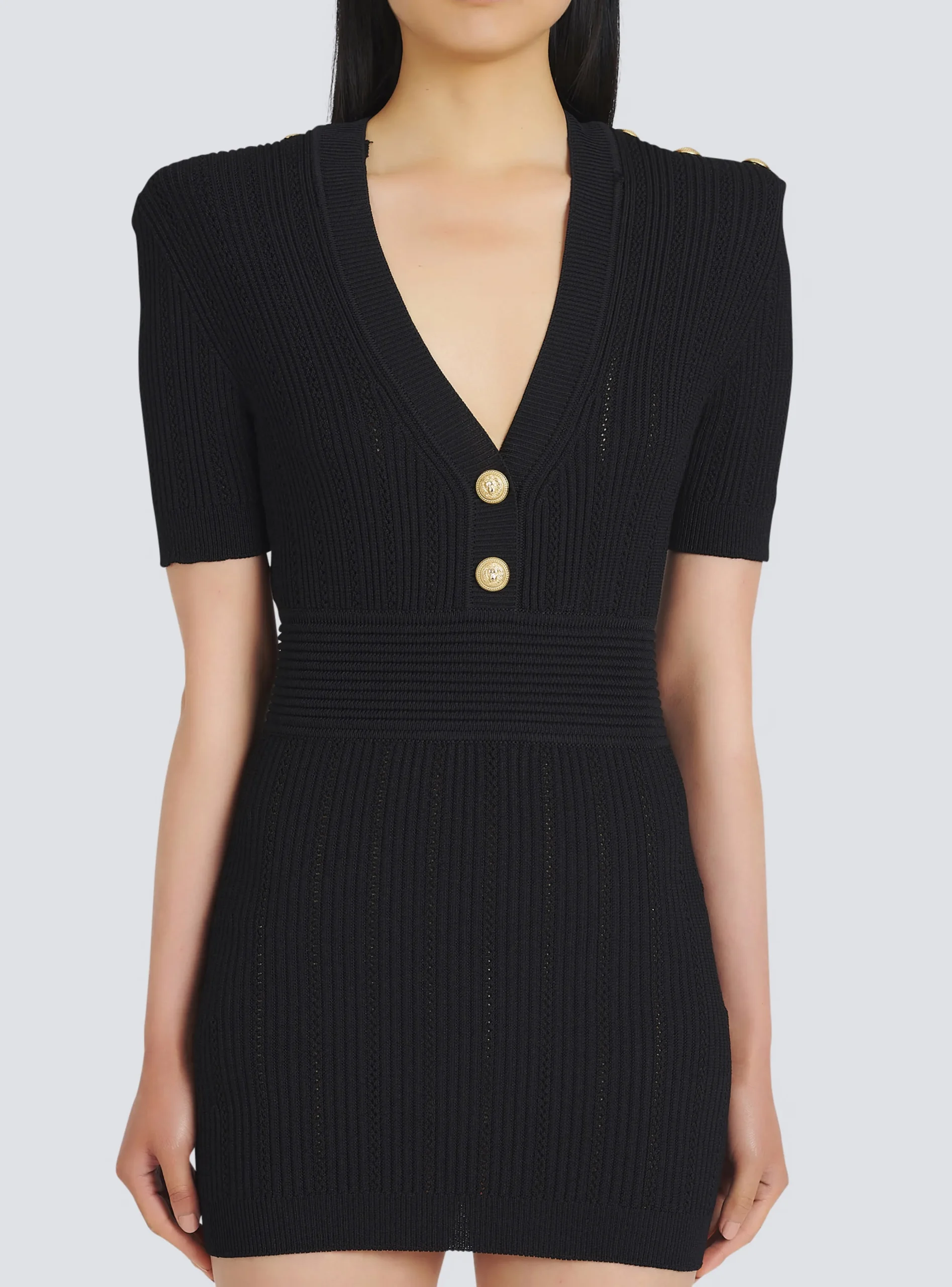 Short Eco-designed Knit Dress-Balmain Cheap
