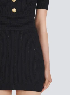 Short Eco-designed Knit Dress-Balmain Cheap