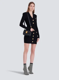 Short Eco-designed Knit Dress With Gold-tone Buttons-Balmain Best